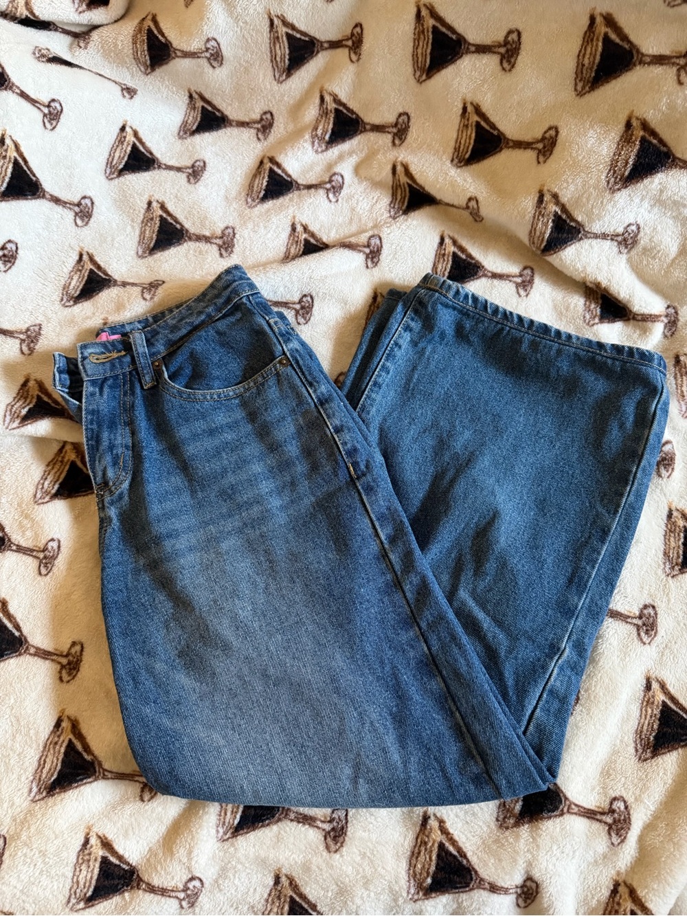 Edikted Women's Relaxed Blue Denim Jeans